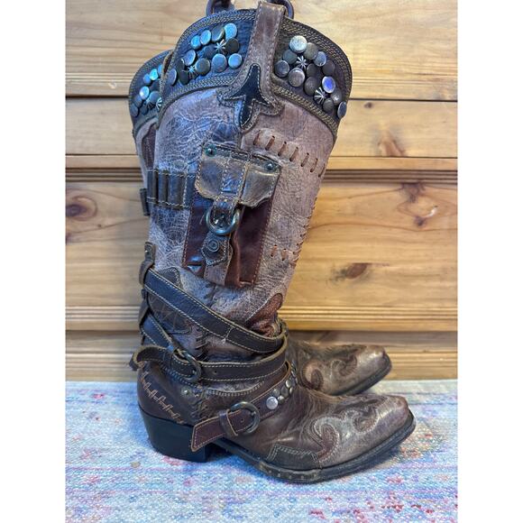 Double D Ranch X Lane Frontier Trapper Boot 7.5 - Picture 5 of 13